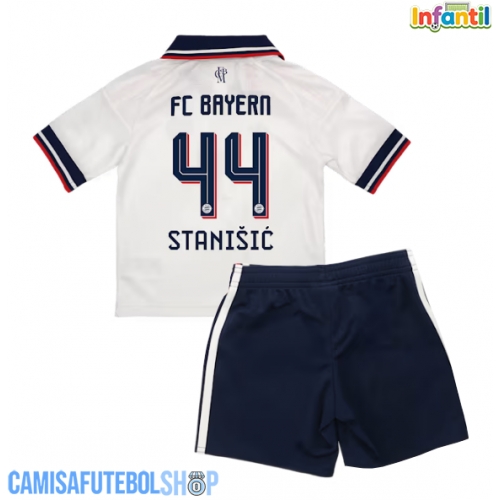 Camisa de time de futebol Bayern Munich Josip Stanisic #44 Replicas 2º Equipamento Infantil 2026-27 Manga Curta (+ Calças curtas)